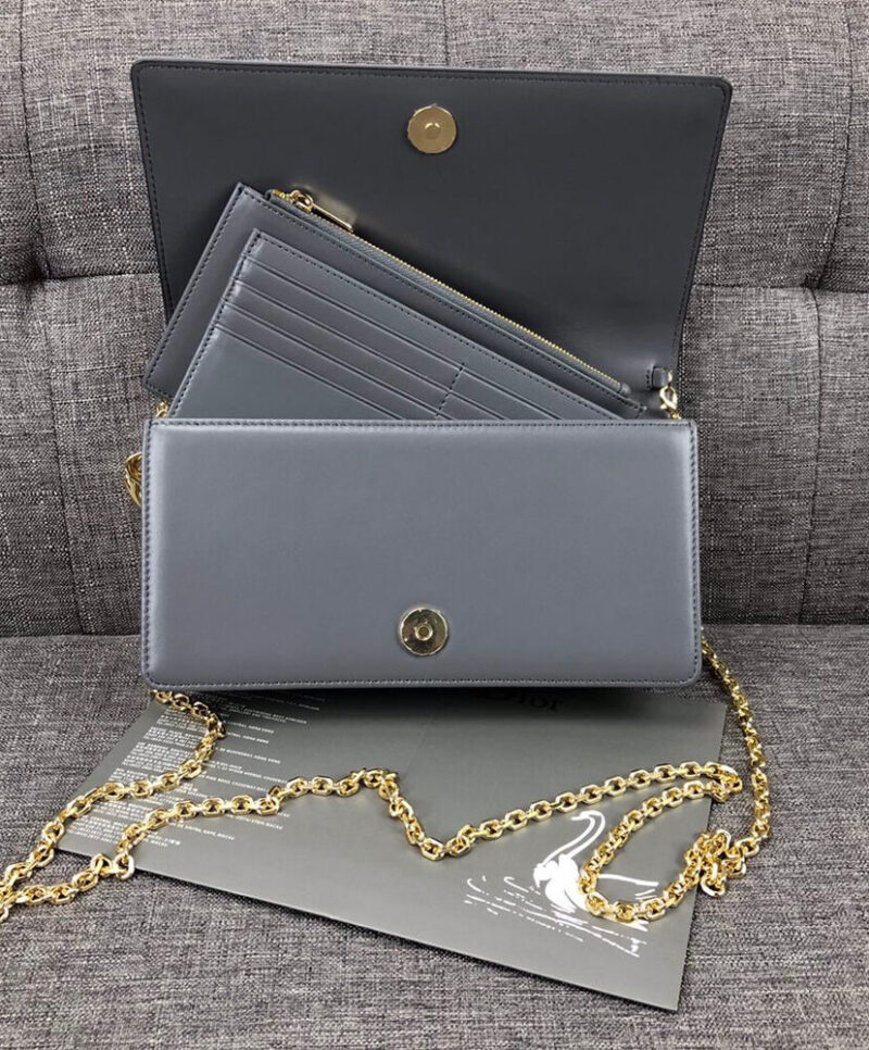 Christian Dior Lady Dior Pouch Blue